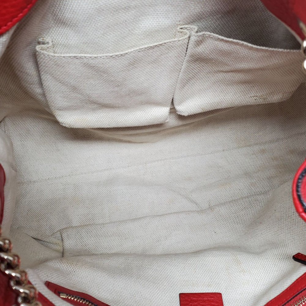 Gucci Soho Medium on Chain Leather Shoulder Bag - Picture 13 of 15